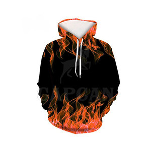 Sweat-shirts à capuche pour hommes, décontractés et confortables, imprimés en 3D, couleur unie, coton/polyester, manches longues, col à capuche, pour l'hiver - Product Image 1