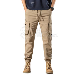 Ropa de calle para hombre, pantalones de Jogger con ajuste cónico y puños elásticos para aspecto urbano, pantalones de calle holgados para hombre - Product Image 1