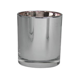 Frasco de vela de vidrio vacío con tapa de bambú, colorido, esmerilado, ámbar, negro, transparente, estampado de San Valentín, hecho a mano, cilindro de Metal de seda - Product Image 4