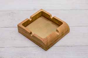 Cendrier en bois massif de qualité supérieure pour cigares et cigarettes |   Cendrier en bois artisanal pour table - Product Image 4