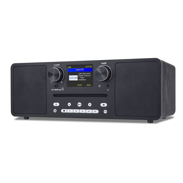 MA-802CD Color Display Wooden Cabinet Internet Radio WiFi with FM DAB CD Player USB TF Card Playback
