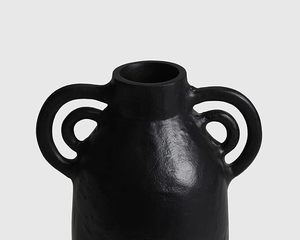 2023 Nordic Handcrafted Metal Aluminum Flower <b>Vase</b> Black Coated Tall <b>Vases</b> Best for Any Decoration Home Decor Purpose - Product Image 5