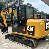 Excavatrice sur chenilles compacte Caterpillar CAT 305.5E2 d'occasion de 5,5 tonnes pour la construction et l'aménagement paysager