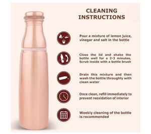 Bouteilles d'eau en cuivre pur de conception unique de vente chaude pour des voyageurs - Product Image 6