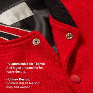 Chaquetas universitarias ligeras al por mayor con logotipo bordado personalizado, chaqueta clásica para hombres y mujeres, clubes deportivos al aire libre, escuelas - Product Image 5