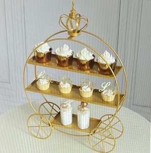 Support à cupcakes en métal durable avec étages amovibles, parfait pour les tables de desserts, les goûters et les buffets d'occasions spéciales - Product Image 1