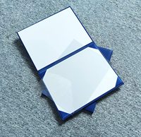 Porte-certificat en cuir PU personnalisable avec logo, couleurs au choix, format 8,5x11 pouces, couverture rembourrée, pour diplôme de remise de diplôme ou de récompense