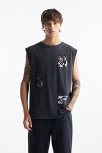 New Arrival Summer Unisex Gym <b>Tank</b> <b>Top</b> Custom Logo Printed Heavyweight 100% Cotton <b>Loose</b> Sleeveless Design <b>Tank</b> <b>Tops</b> in Bulk - Product Image 3