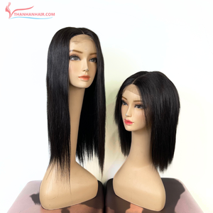 Venta al por mayor Raw Remy Vietnamita Virgen Cabello Humano Exteniosn HD Cierre de encaje Peluca Hueso Recto Pelucas de encaje transparente para las mujeres - Product Image 1