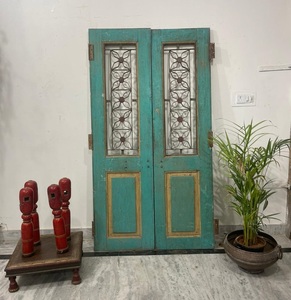 แผงประตูไม้เนื้อแข็งโบราณแกะสลักด้วยมือกรอบหรูหราสำหรับห้องนอนห้องรับประทานอาหารบ้านวิลล่าร้านอาหารโรงแรมที่อยู่อาศัย - Product Image 1