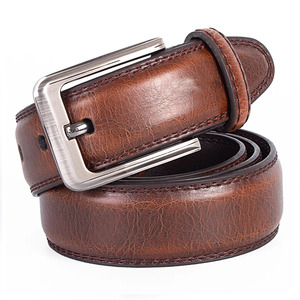 Cinturones de Cuero Vacuno para Hombre de Alta Calidad a Precio Económico, Hebilla de Acero, Personalizables, de Pakistán, Nuevo Diseño, Mejor Venta - Product Image 5