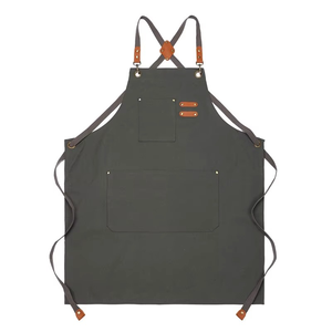 Tabliers en toile de coton de haute qualité personnalisés, dernier modèle, accessoire de nettoyage de cuisine, réutilisable, lavable, meilleur vendeur, service OEM - Product Image 2