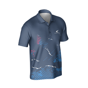 Camisetas de Golf Sublimadas de Poliéster y Spandex de Alta Calidad, Personalizadas |   Camisas de Golf para Hombre, Cuello de 3 Botones, Secado Rápido, Transpirables, Cortas - Product Image 4