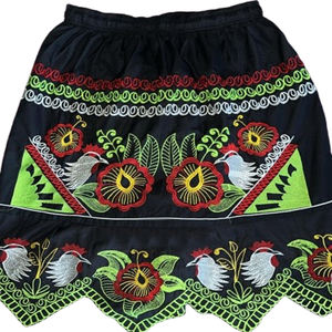 Falda de verano de talla grande con estampado de flores bordadas de algodón para mujer OEM con diamantes de imitación última moda Isleño hawaiano Guam Micronesia - Product Image 3