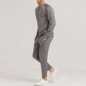 Traje de sudor de talla XXL para hombre hecho a medida 2024, ropa de invierno deportiva de alta calidad, conjuntos ecológicos sólidos transpirables de manga larga - Product Image 5