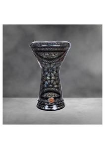 Authentique Gawharet El Fan Black Star Abalone Sombaty Darbuka 23cm Pearl Doumbek - Product Image 5
