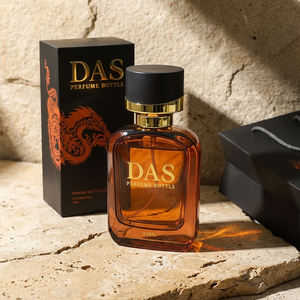 Frasco de Perfume Luxuoso de 50ml com Acabamento Fosco Preto Estilo Exótico, Tampa Pesada e Caixa Rígida de Dragão - Product Image 4