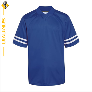 Camiseta de fútbol americano Equipo Camiseta de fútbol americano Tela de poliéster Uniforme personalizado Top Listo para enviar - Product Image 1