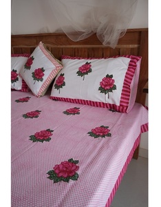 ชุดผ้าคลุมเตียงในห้องนอนผ้าคอตตอนเนื้อนุ่มพิเศษจำนวน40ชิ้นผ้าทอลายทแยงอินเดีย - Product Image 4