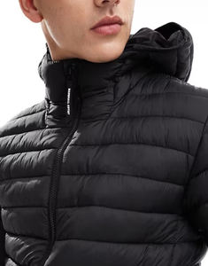 Chaqueta acolchada impermeable personalizada al por mayor para hombre abrigo de invierno con aislamiento relleno acolchado a prueba de viento cálido abrigo de invierno - Product Image 6