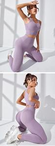Vêtements de sport d'automne grande taille pour femmes vêtements de fitness modestes avec ensembles solides respirants pour les filles de yoga - Product Image 6