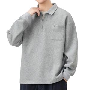 Camisa Polo para Hombre, Otoño, Nueva, Manga Larga, Cuello Solapa, Sudadera, Ropa Exterior, Estilo Casual de Negocios, Holgada - Product Image 4