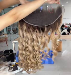 Cheveux super doublement étirés de bonne qualité, ondulés, couleur personnalisée, faisceaux d'extensions de cheveux humains vietnamiens - Product Image 4