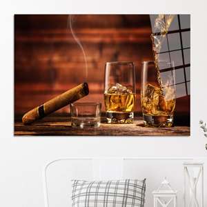 Elegant <b>Printed</b> Canvas Artwork for Modern and Boho Decor,TEMPERED GLASS <b>ART</b> - Product Image 1