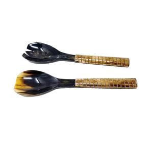 Cuchara de tenedor para ensalada de Búfalo, cuchara de cuerno de buey de alta calidad estándar para utensilios de cocina de Hotel, mesa de comedor, cena, uso de artículos, cuchara - Product Image 2