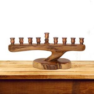 Candelabro Eléctrico Minimalista de Madera de Pino con 7 Brazos, Puente de Velas LED Iluminado para Navidad, Decoración Navideña para Ventanas, Mesas y Hogar, Nuevo Arte - Product Image 5