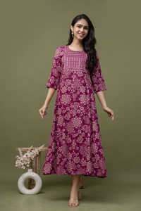 Robe longue de qualité supérieure séquence broderie travail côté Dori Handloom fabricant indien - Product Image 2