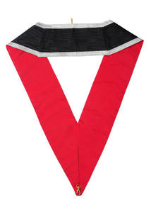 Collar Masónico Personalizado Bordado Ecológico, Grados Masónicos Aliados, Tela de Terciopelo Negro y Dorado, Gran Consejo - Product Image 2