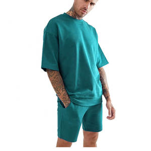 2024 nouveauté été personnalisé Gym survêtement court 2 pièces ensemble décontracté hommes t-shirt Shorts en gros Polyester Jogging - Product Image 6