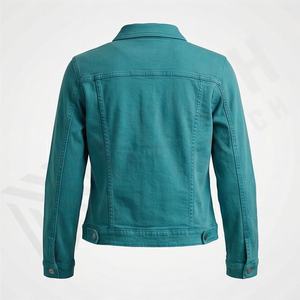 Veste en jean pour femmes, vêtements de rue, utilisation hivernale, manteau en denim, vêtements d'extérieur élégants, vêtements décontractés, tendance, look tendance, couleur personnalisée - Product Image 2