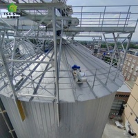 Bac à grain galvanisé de 1000 à 1500 tonnes pour ferme et élévateur à grain |   Silo en acier à installation rapide