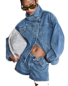 Chaqueta Vaquera Casual de Invierno para Mujer, Personalizada, de Alta Calidad, con Estilo Vintage, Secado Rápido, Logotipo y Colores Personalizados - Product Image 2