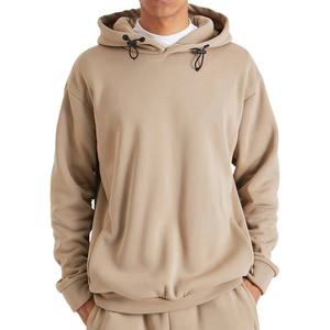 Customized Men's Sporty Hoodies Sweatshirts Breathable 360g Heavyweight Cotton Polyester <b>Blend</b> Side Zip Pocket Casual Style Silk - Product Image 2