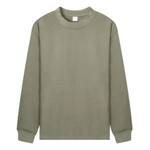 เสื้อยืดแขนยาวคุณภาพสูง ยูนิเซ็กซ์ ลำลอง สีพื้น ปักโลโก้แบบ 3 มิติ ผ้าฝ้าย 100% ทรงสแต็ค สำหรับผู้ชาย ผู้หญิง วัยเรียน - Product Image 1