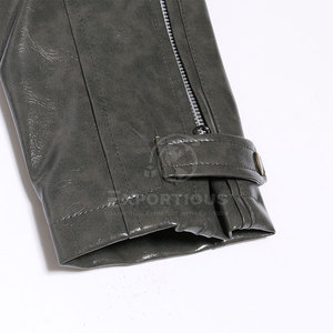 Reasonable Price Breathable Stand Collar Front Logo <b>Lightweight</b> <b>Men</b> Leather <b>Jacket</b> Outdoor Use Winter Wholesale - Product Image 6