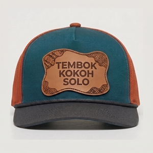 Premium 100% Cotton Floral Badge Snapback Hat 5-Panel Structured Canvas Adjustable Unisex Casual <b>Punk</b> Street Party Fashion - Product Image 1
