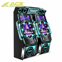 Machine de jeu d'arcade ACS Dual Dance, plateforme interactive de rythme, équipement de divertissement commercial pour lieux intérieurs