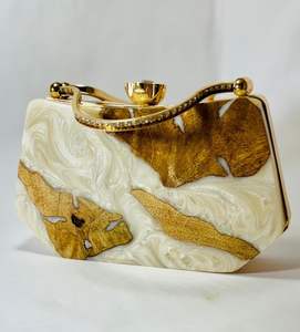 Direct From India Sac à main de marque au design moderne de qualité supérieure pour femmes Pochette en résine écologique de haute qualité - Product Image 1