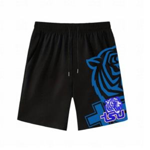 สำหรับ Tennessee State University Tsu สำหรับเสือ, กางเกงขาสั้นลำลองกีฬาระบายอากาศกลางเอวมีซิปโลโก้ส่วนบุคคล - Product Image 1