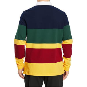 Polos à fermeture éclair pour hommes, polos à manches courtes en tricot côtelé, t-shirts de golf décontractés à la mode, fabriqués par Dress Sports - Product Image 4