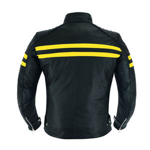 Veste en cuir en peau de mouton 2025 de qualité supérieure veste en cuir en peau de mouton veste de moto coque en cuir pour l'hiver OEM - Product Image 2
