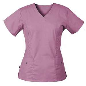 Uniformes Médicos Tejidos Ecológicos para Mujer, Uniformes de Hospital, Uniformes de Enfermera, Conjuntos de Uniformes, Logotipo Personalizado, Poliéster y Spandex - Product Image 2