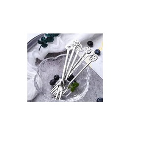 Tenedor de acero inoxidable de tamaño mini, cubiertos de postre pulidos brillantes, fabricación de lujo, tenedor de acero inoxidable al por mayor - Product Image 2