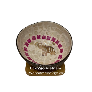 Top vendeur 2025 ensemble de bols de noix de coco faits à la main écologiques durables en gros bols de coquille de noix de coco du Vietnam - Product Image 3