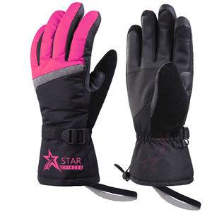 ถุงมือสกีอุ่นหนังวัวกันน้ำถุงมือเล่นสกีให้ความอบอุ่นในมือถุงมือเล่นสกีสโนว์บอร์ดแข่งรถถุงมือสกีข้อสั้นแบบฤดูใบไม้ร่วง - Product Image 3