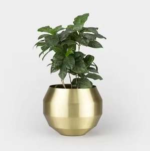 Jardinière ronde en fer de couleur grise pour nourrir les plantes Jardinières Jardinières Pot Extérieur Décoratif pour la maison Supports de plantes d'intérieur - Product Image 1